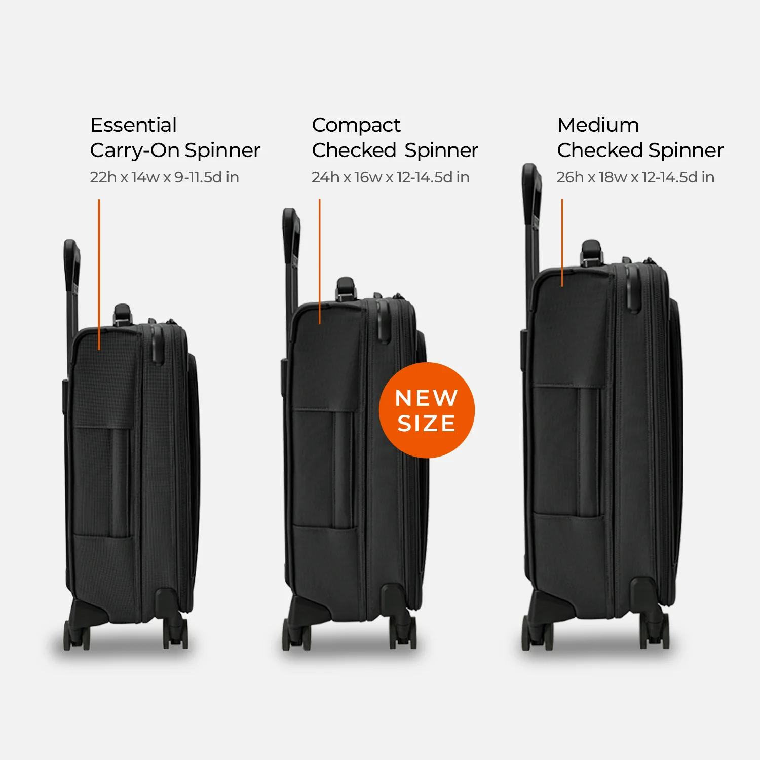 Compact 24" Checked Expandable Spinner - Image 4