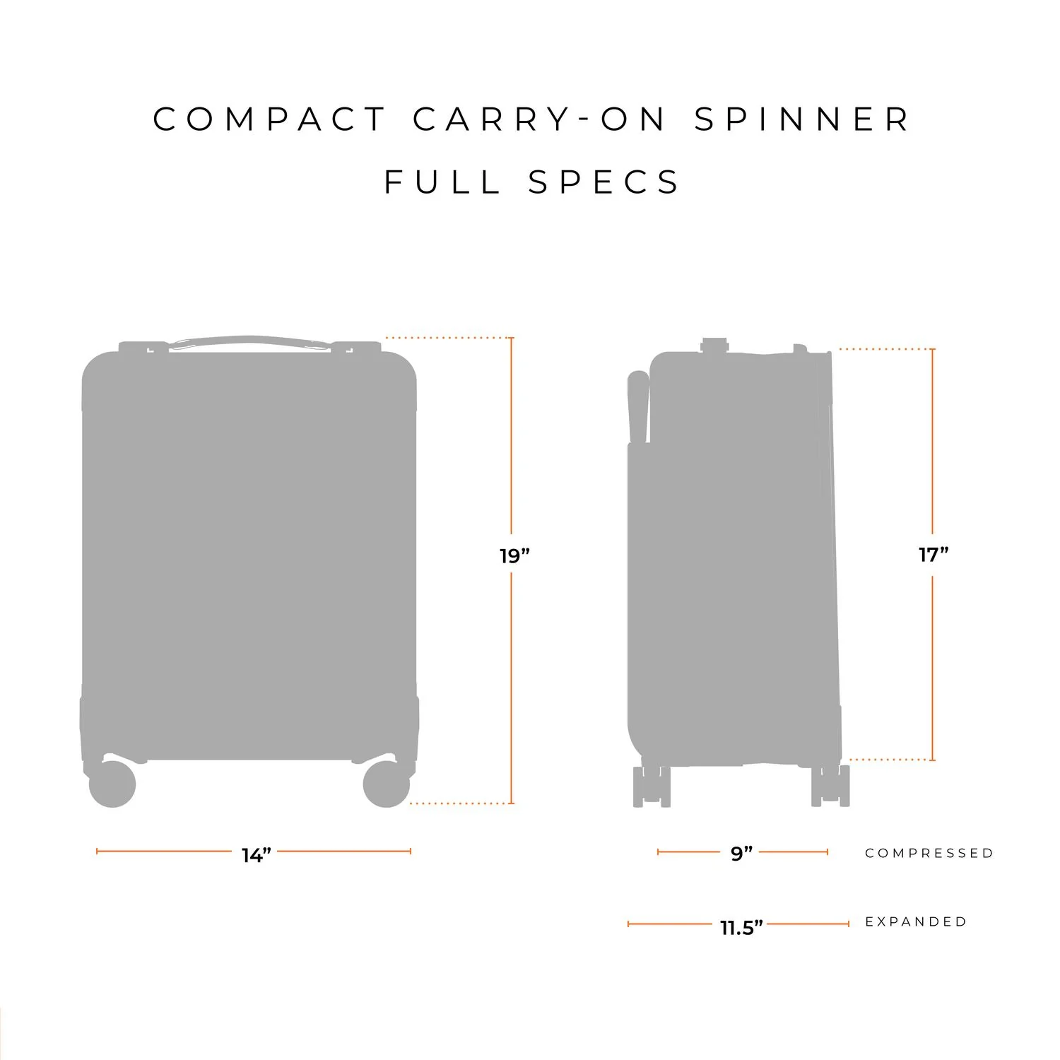 Compact 19" Carry-On Expandable Spinner - Image 18