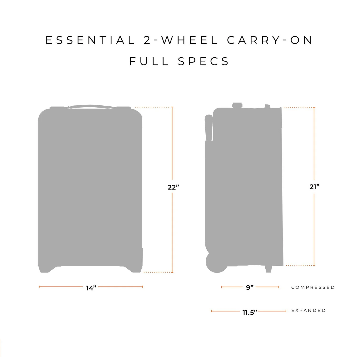 Essential 22" 2-Wheel Expandable Carry-On - Image 15
