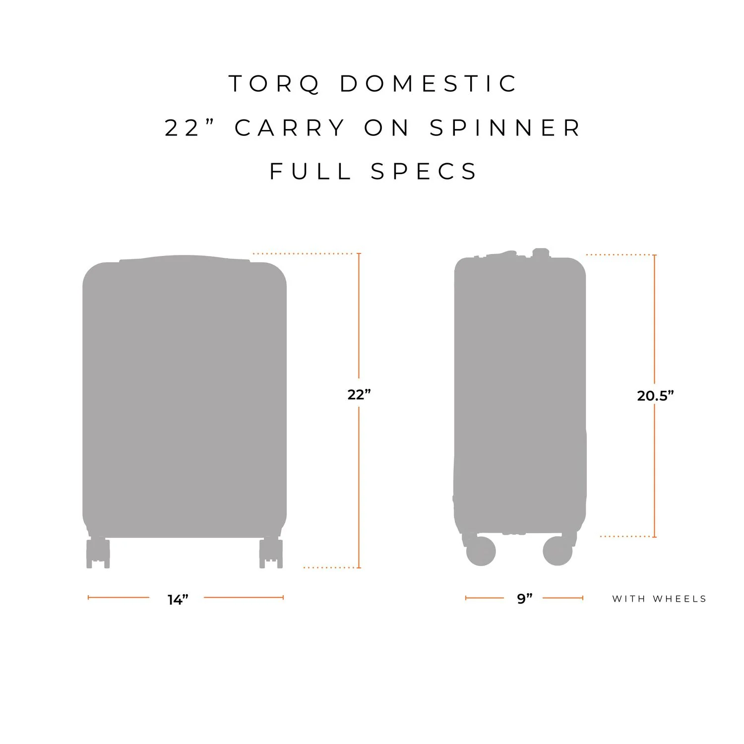 Domestic 22" Carry-On Spinner - Image 43
